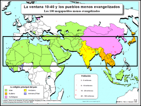 Los 100 megapueblos menos evangelizados